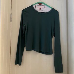Lululemon Dark Green Long Sleeve Top